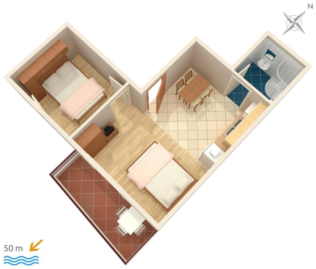 Apartments By The Sea Promajna, Makarska - 2673 Екстериор снимка
